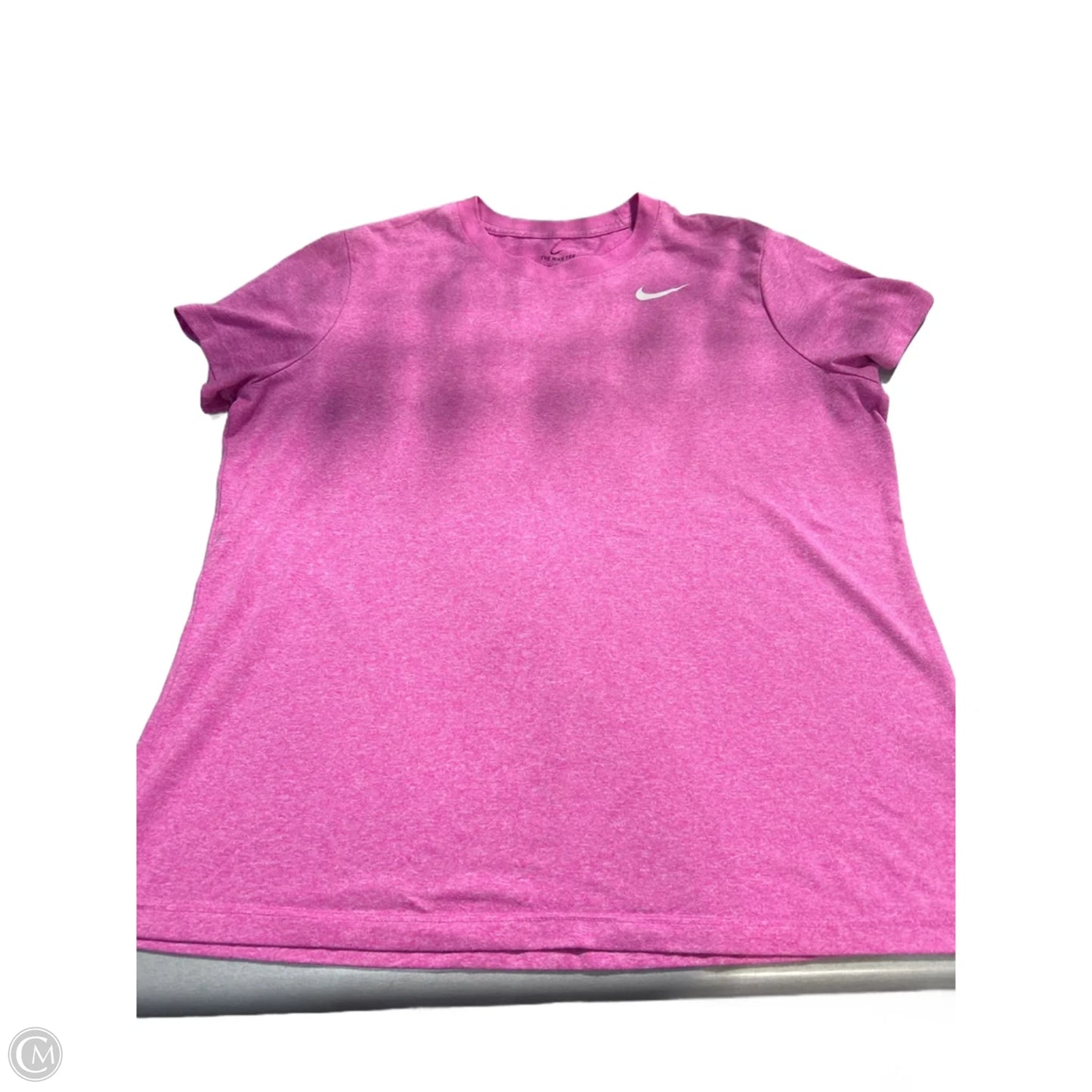 Athletic Top Short Sleeve By Nike In Pink, Size: Xl