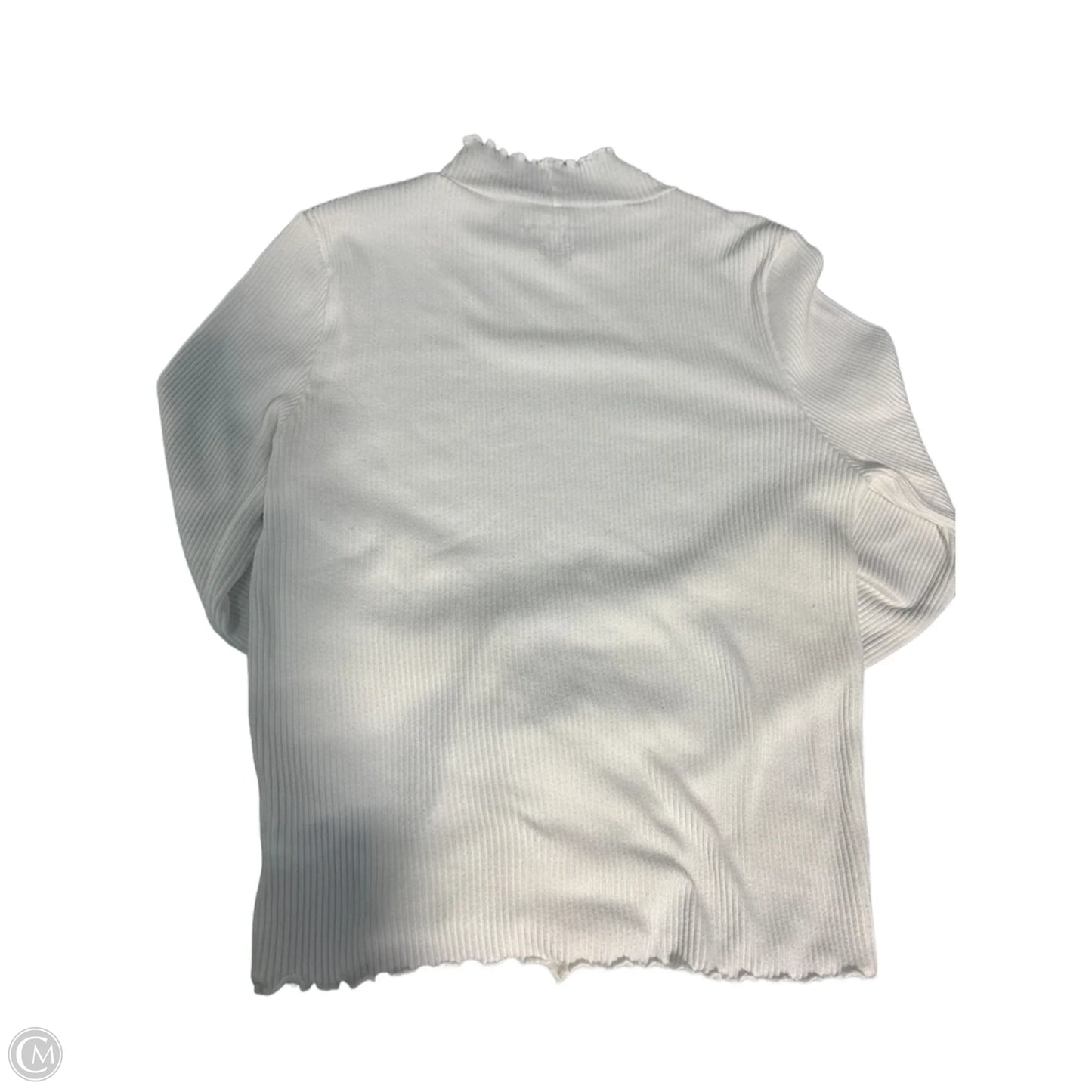Top Long Sleeve By American Eagle In White, Size: L