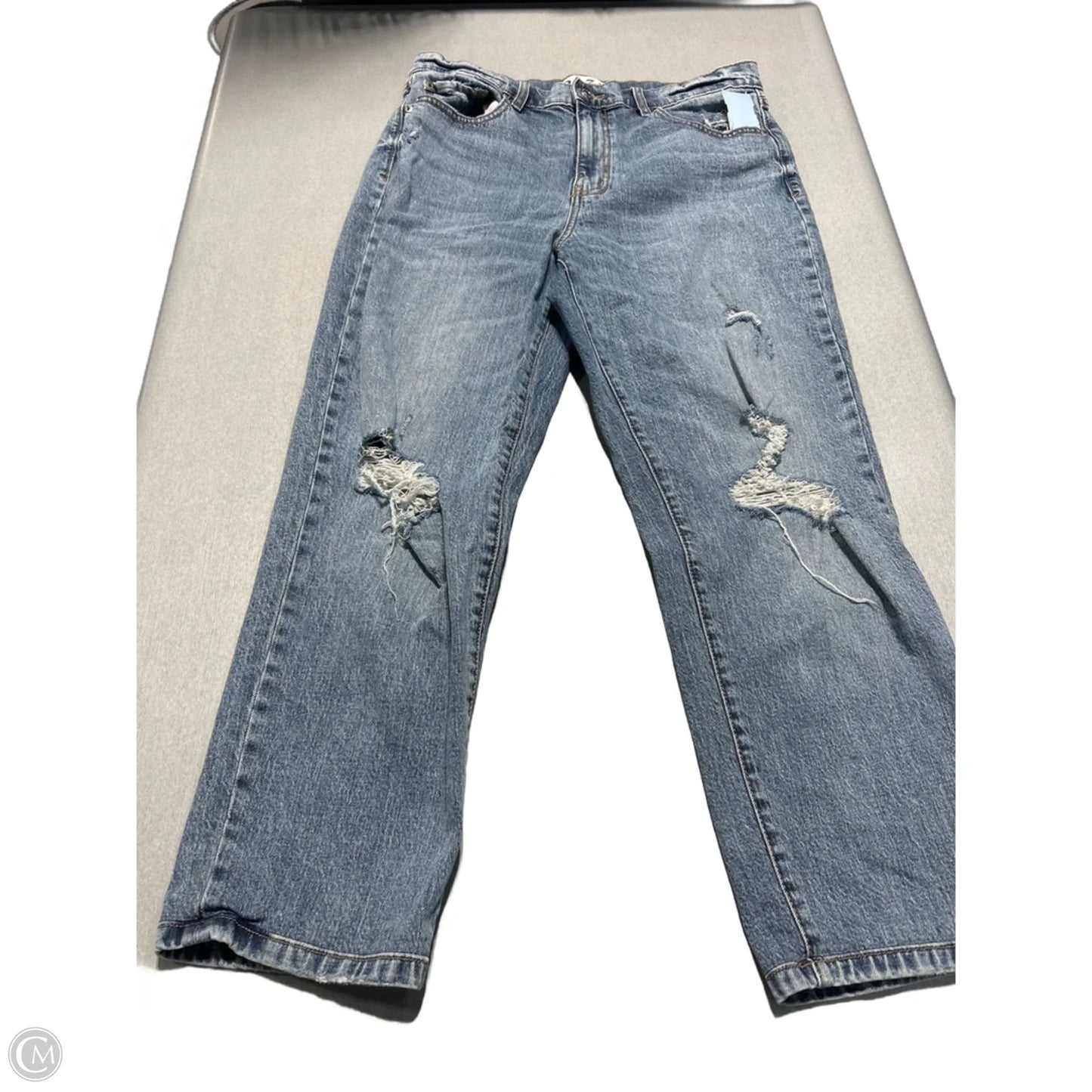 Jeans Straight By Daze In Blue Denim, Size: 12