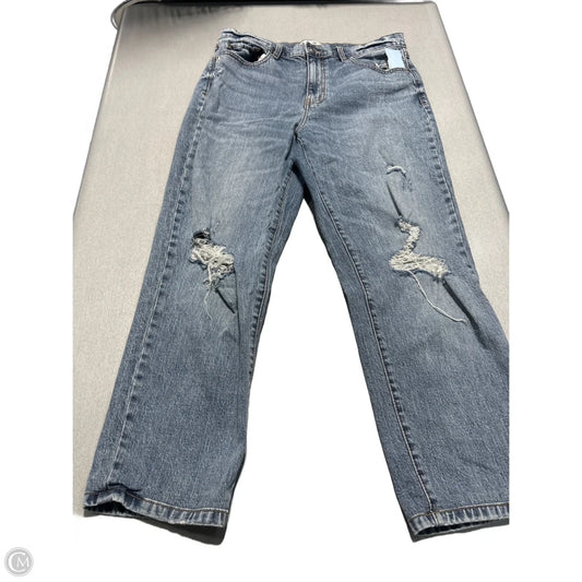 Jeans Straight By Daze In Blue Denim, Size: 12