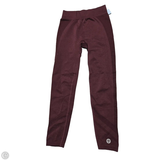 Athletic Leggings By Cmc In Maroon, Size: S