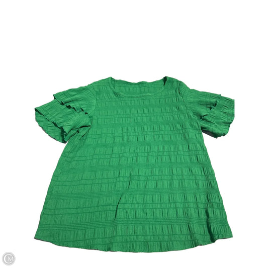 Top Short Sleeve By Cmc In Green, Size: S
