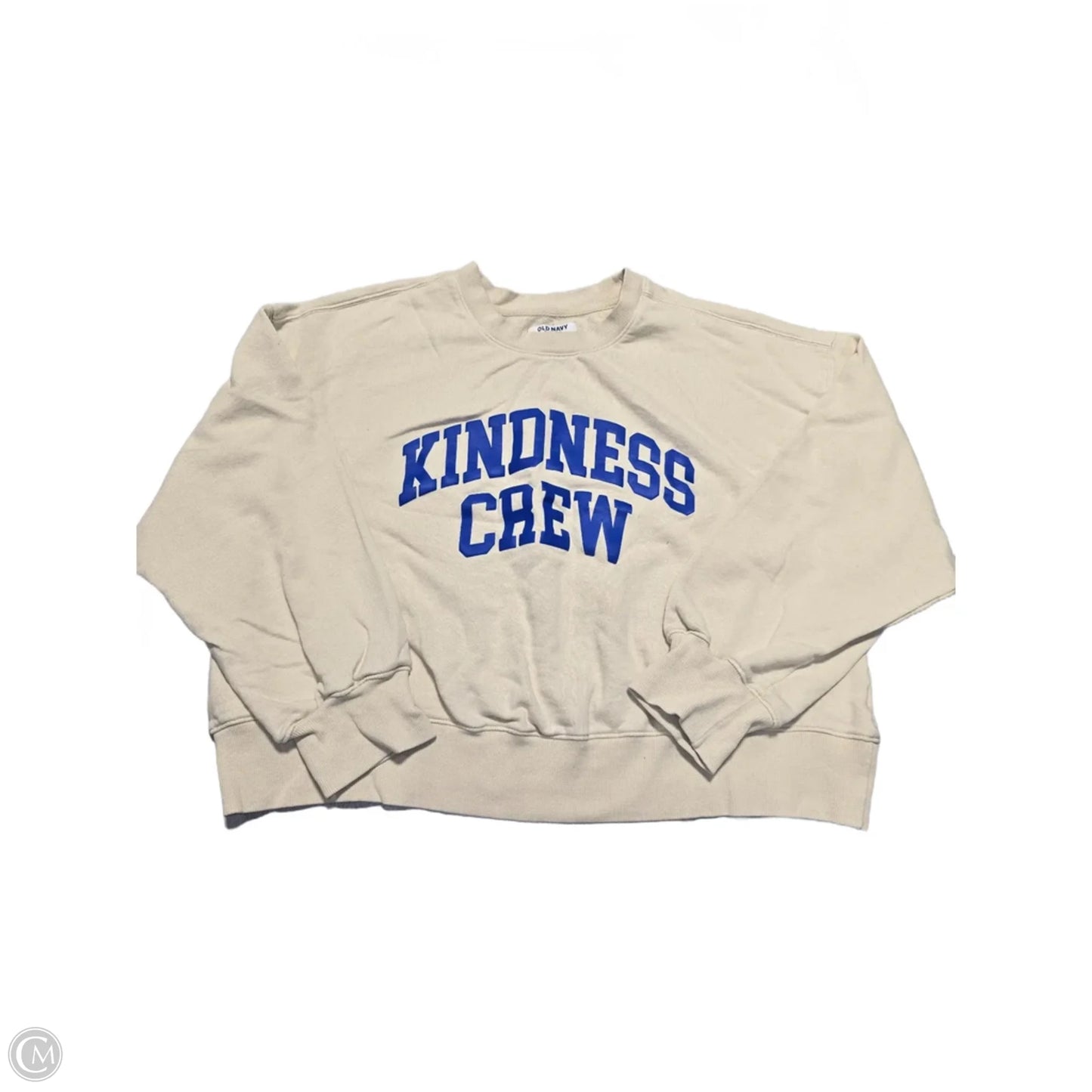 Top Long Sleeve By Old Navy In Cream, Size: Xl