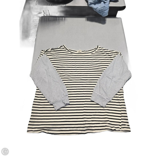 Top Long Sleeve By Bibi In Striped Pattern, Size: Xl