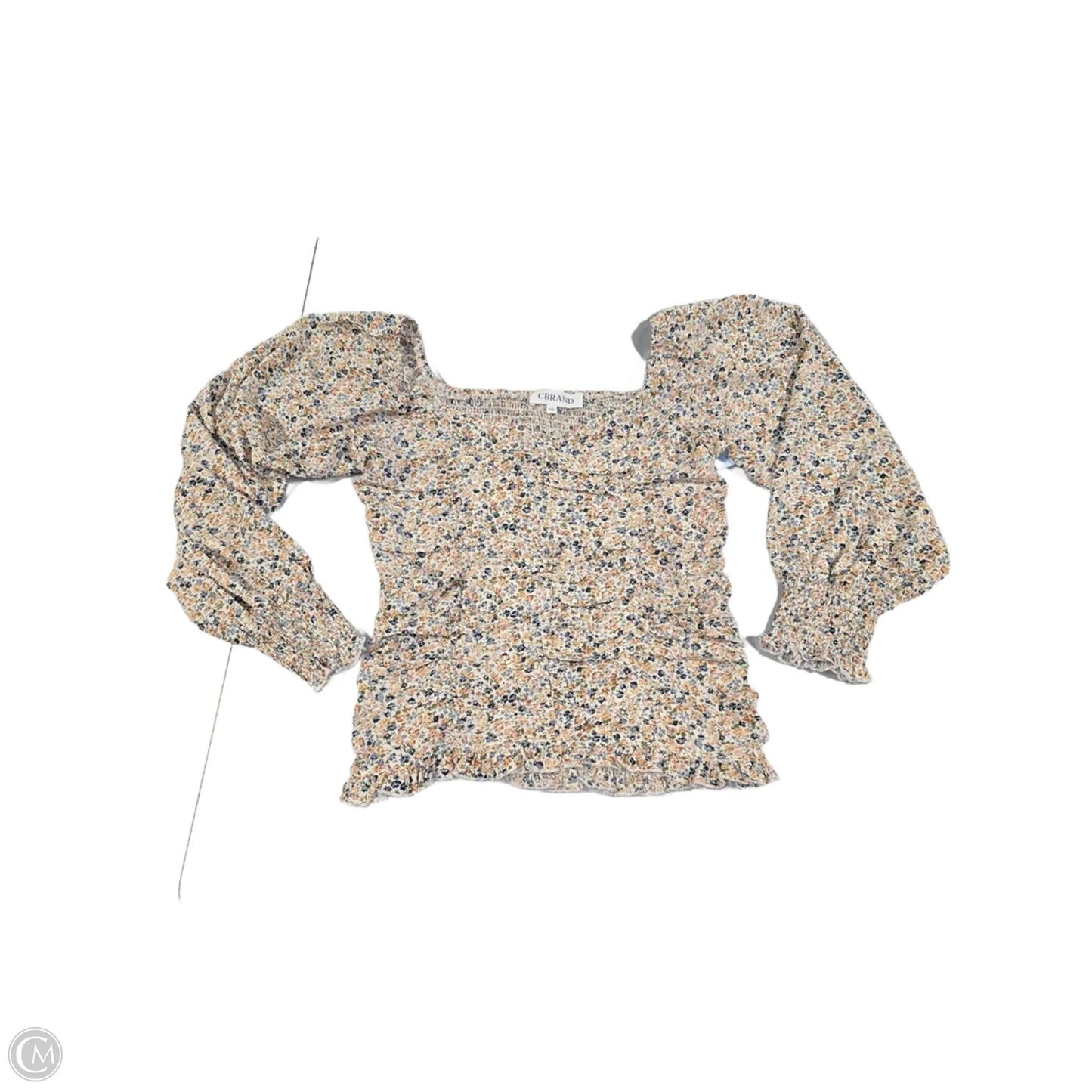 Top Long Sleeve By Cmc In Floral Print, Size: L
