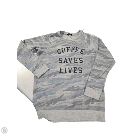 Top Long Sleeve By Zutter In Camouflage Print, Size: M