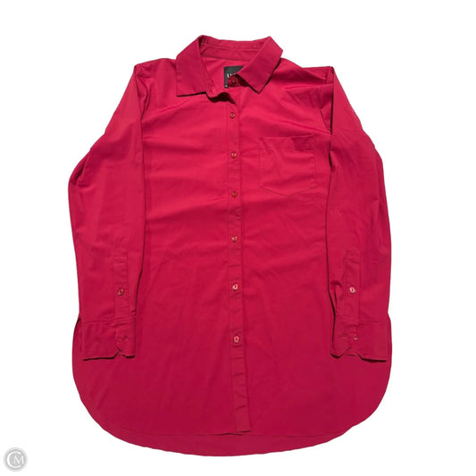 Top Long Sleeve By Lysse In Red, Size: M
