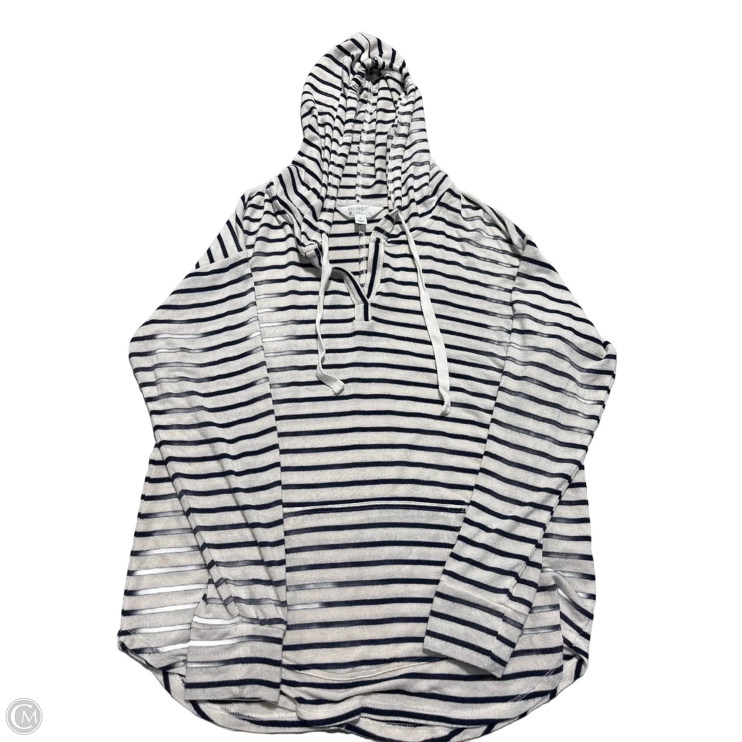 Top Long Sleeve By Market & Spruce In Striped Pattern, Size: M