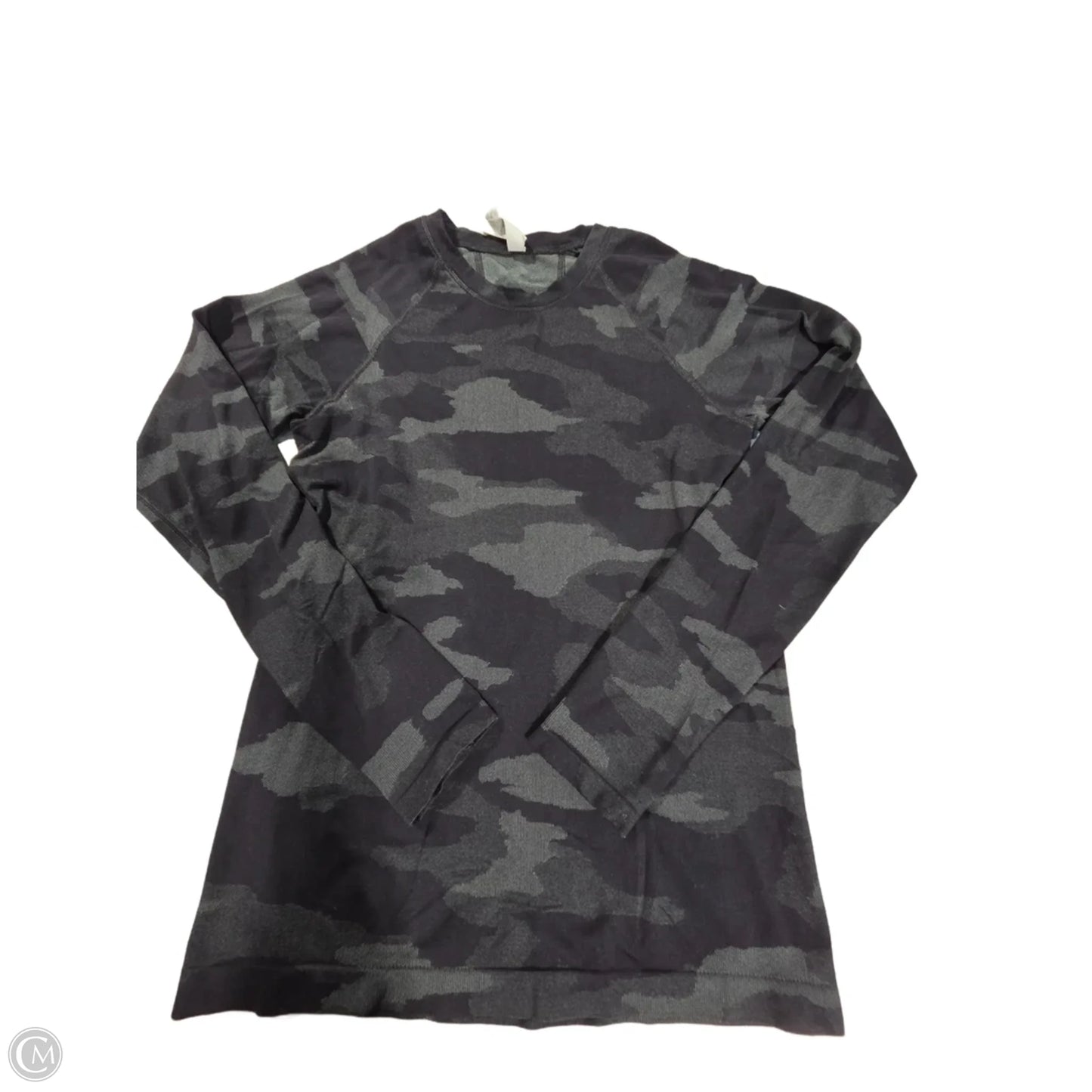 Athletic Top Long Sleeve Collar By Athleta In Black, Size: S