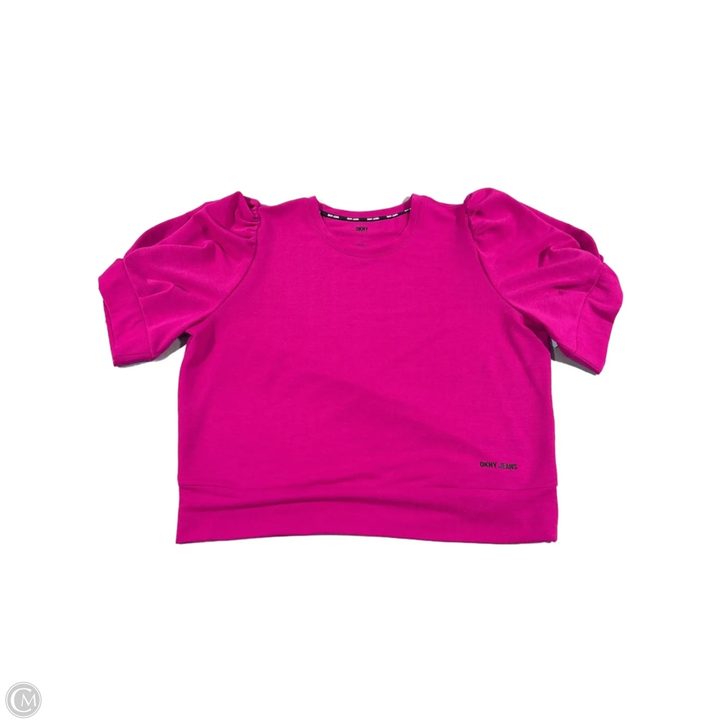 Top Short Sleeve By Dkny In Pink, Size: L