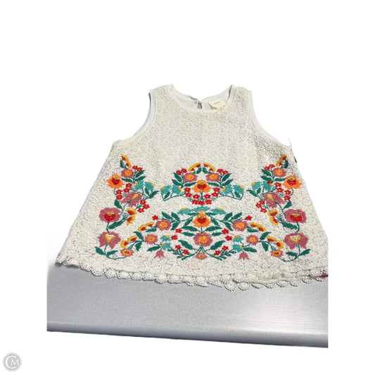 Tank Top By Anthropologie In White, Size: M