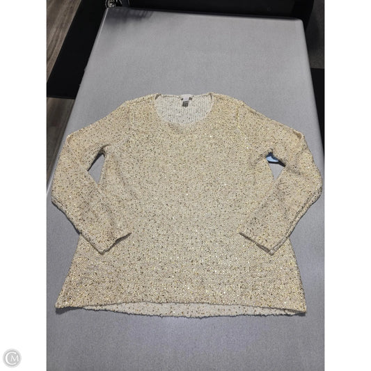 Top Long Sleeve By Chicos In Cream, Size: M