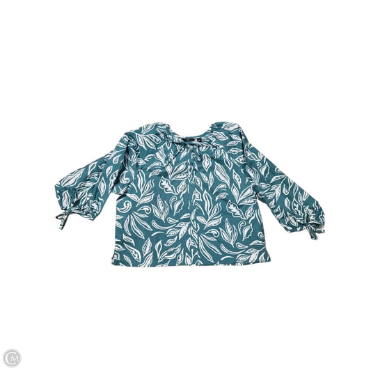 Top 3/4 Sleeve By Cmc In Blue, Size: L