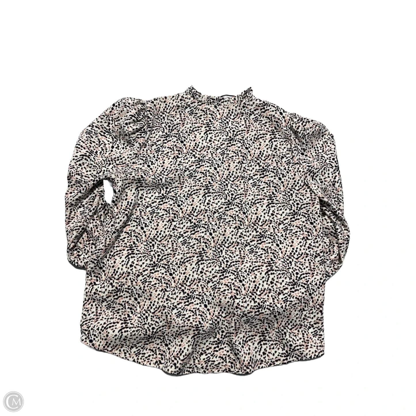 Blouse Long Sleeve By Eliane Rose In White, Size: M