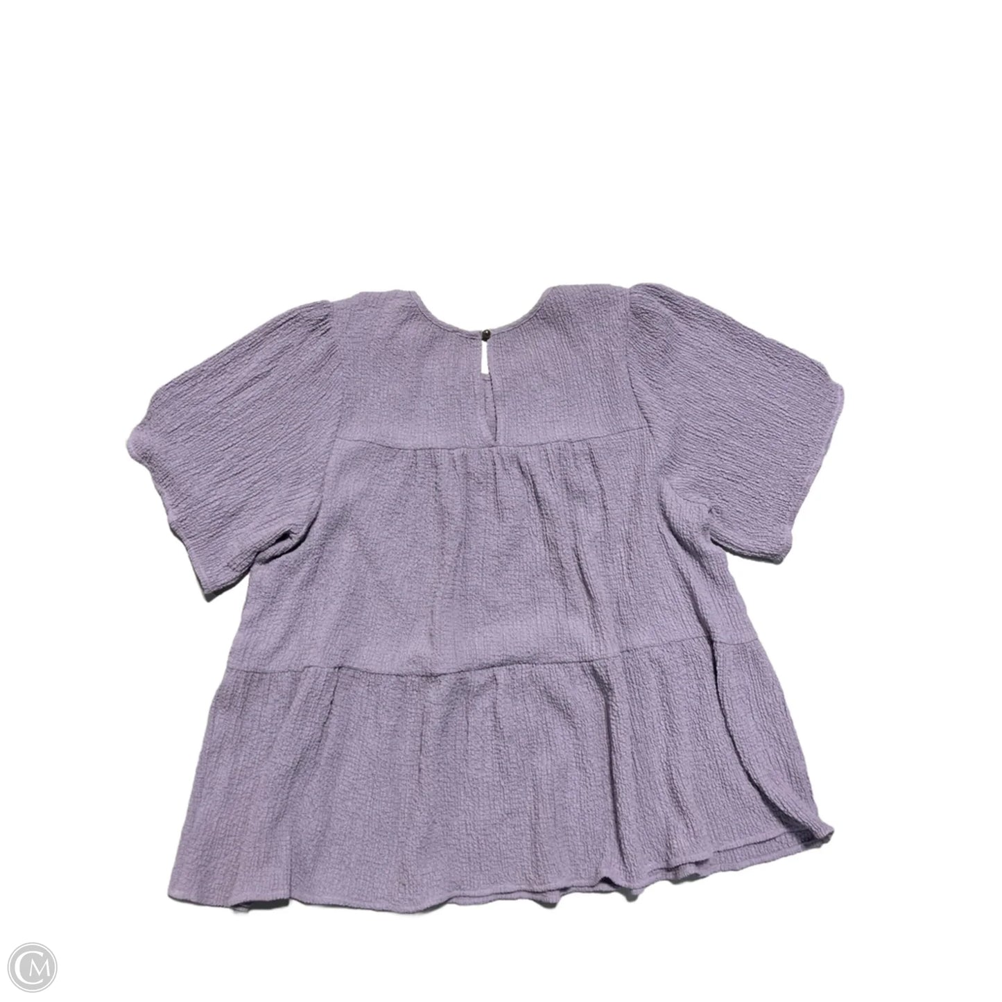 Top Short Sleeve By A Beautiful Soul In Purple, Size: Xl