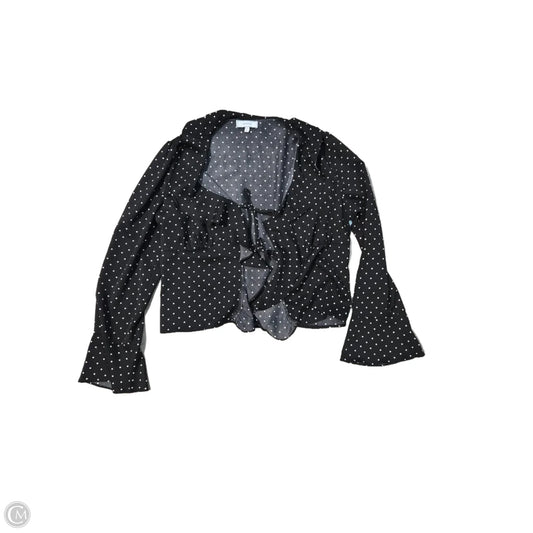 Top Long Sleeve By Cmc In Polkadot Pattern, Size: Xl