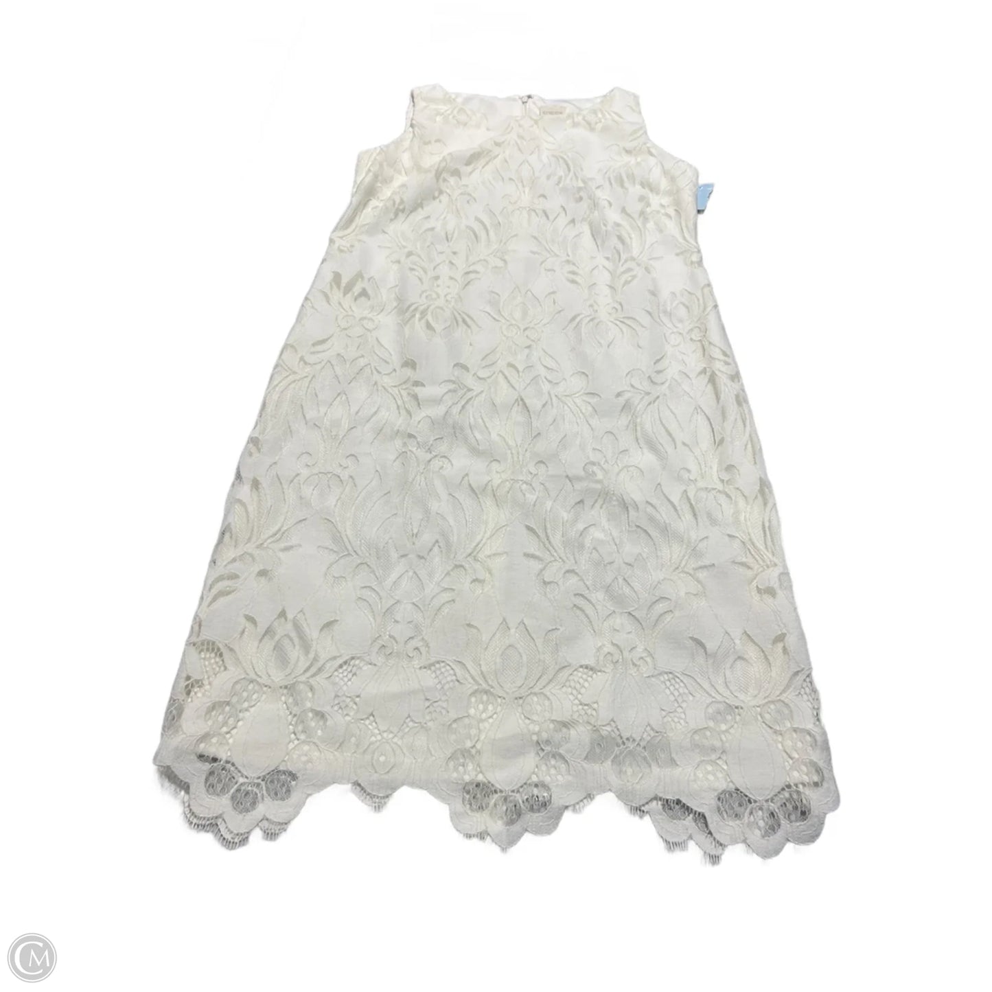 Dress Casual Midi By Chicos In White, Size: S