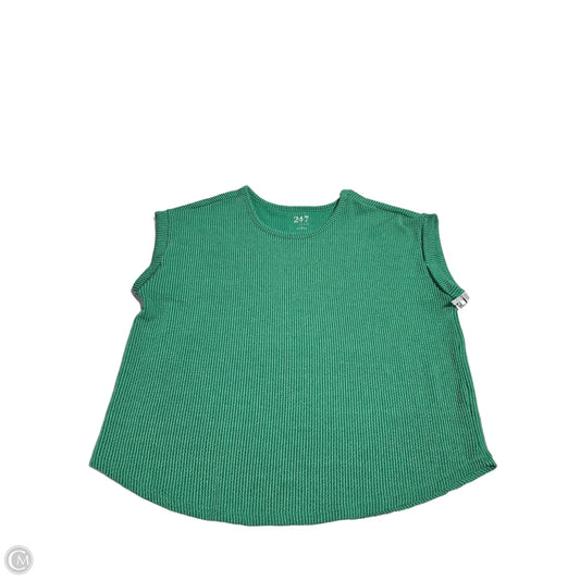 Top Short Sleeve Basic By Maurices In Green, Size: 1x