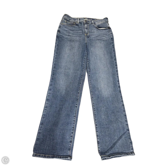 Jeans Boot Cut By Eddie Bauer In Blue Denim, Size: 8l