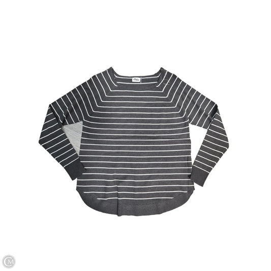 Top Long Sleeve By Pulse In Striped Pattern, Size: M