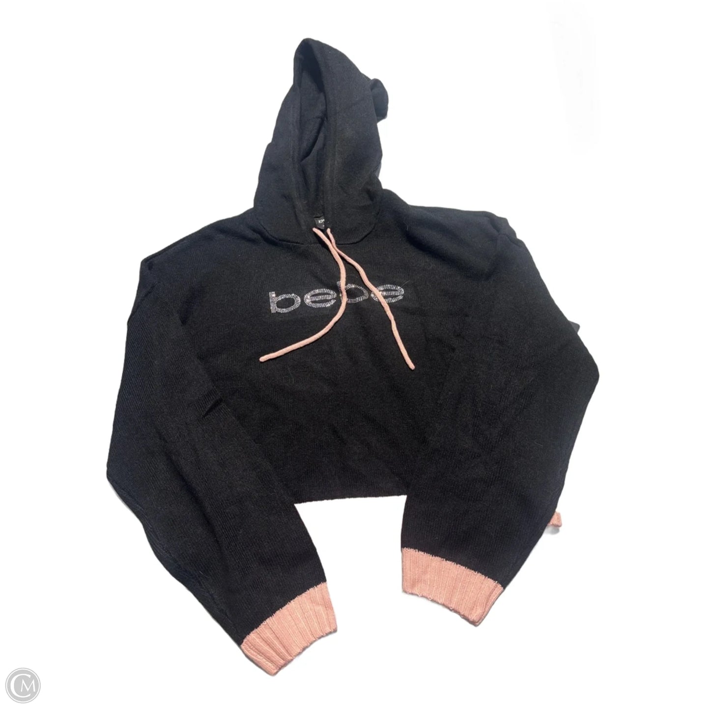 Sweatshirt Hoodie By Bebe In Black, Size: L