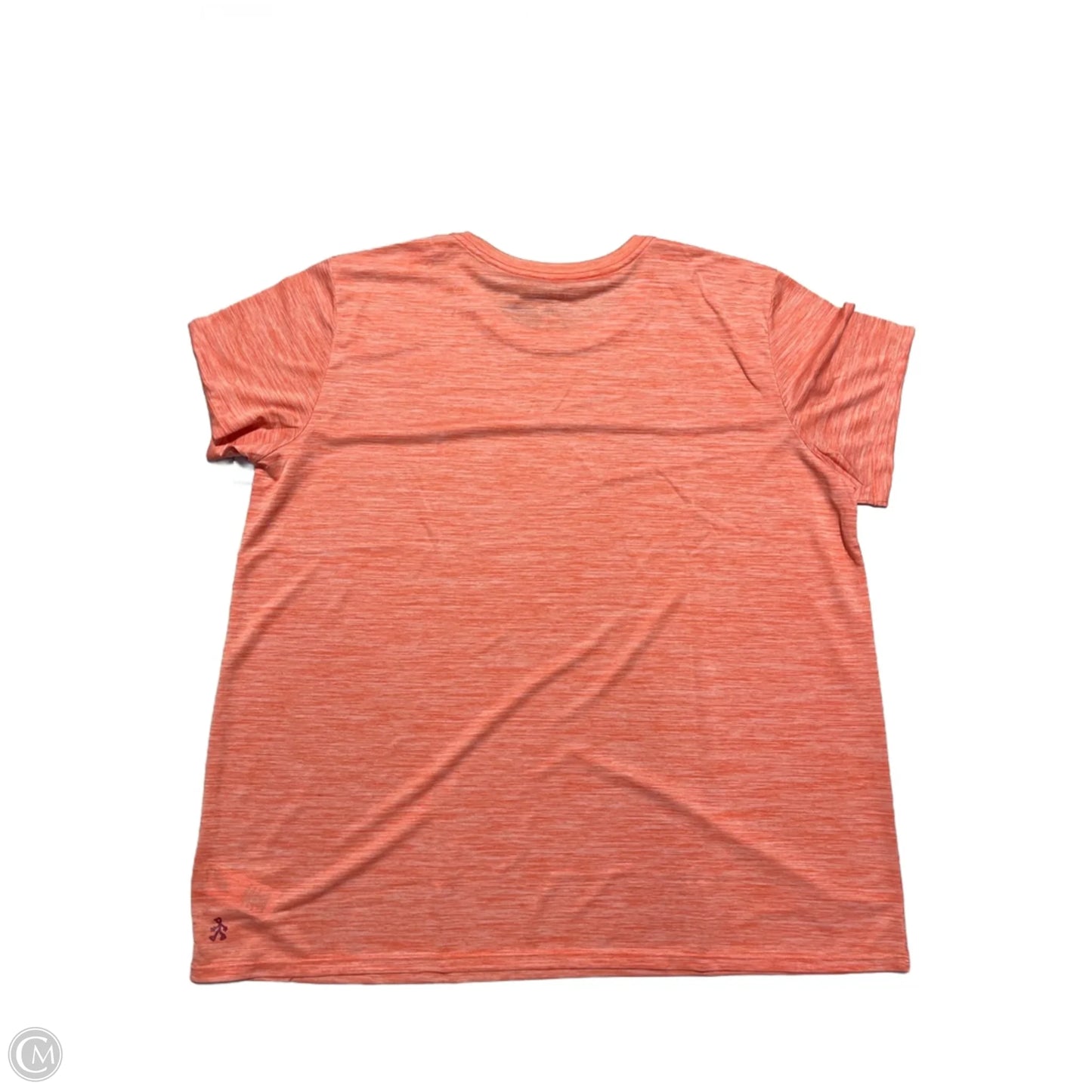 Athletic Top Short Sleeve By Life Is Good In Orange, Size: Xl