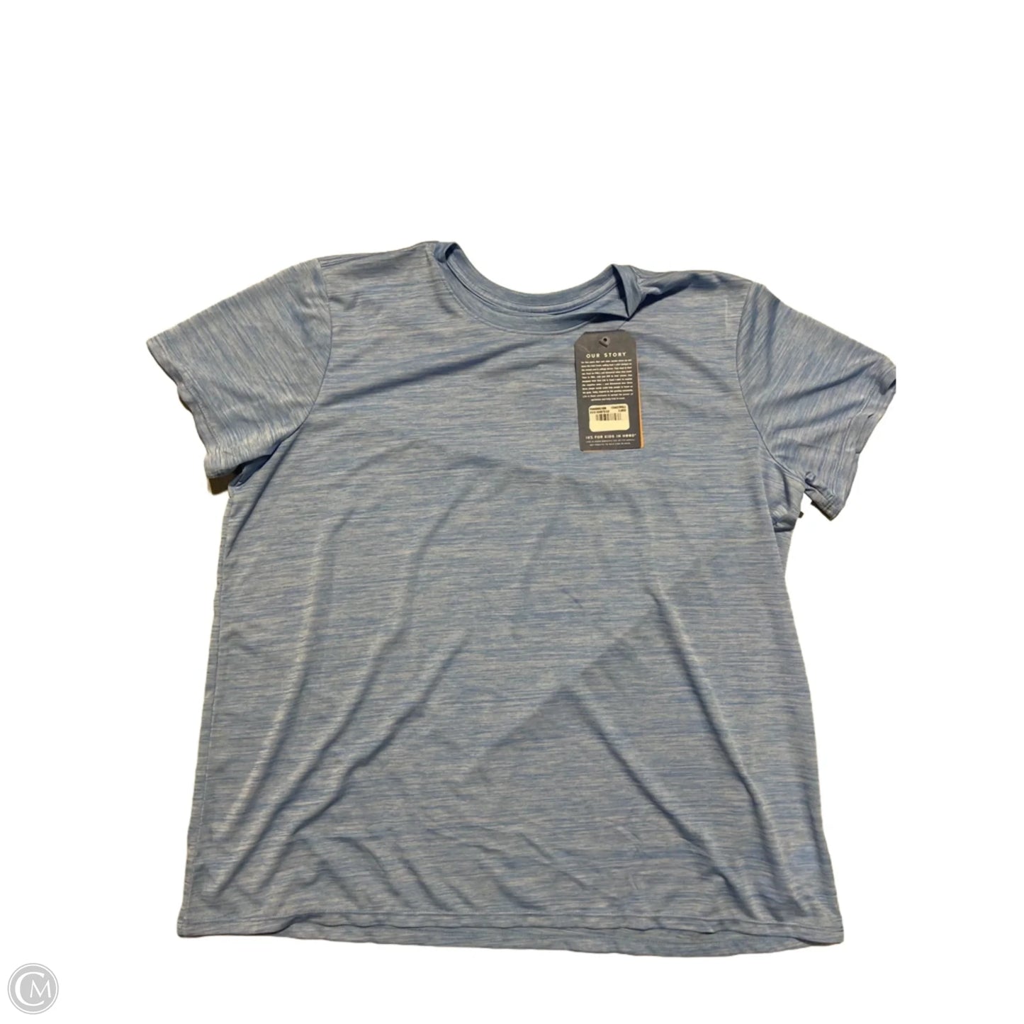 Athletic Top Short Sleeve By Life Is Good In Blue, Size: Xl