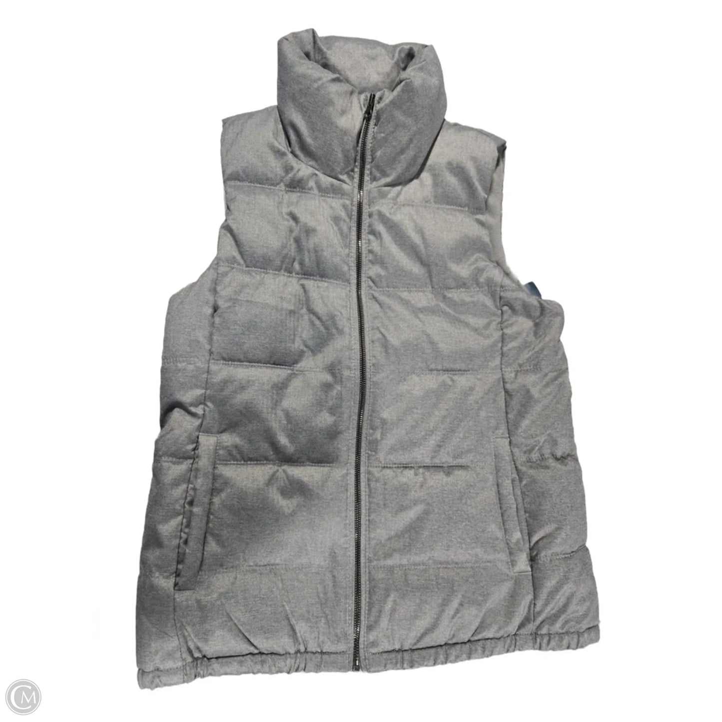 Vest Puffer & Quilted By Old Navy In Grey, Size: M