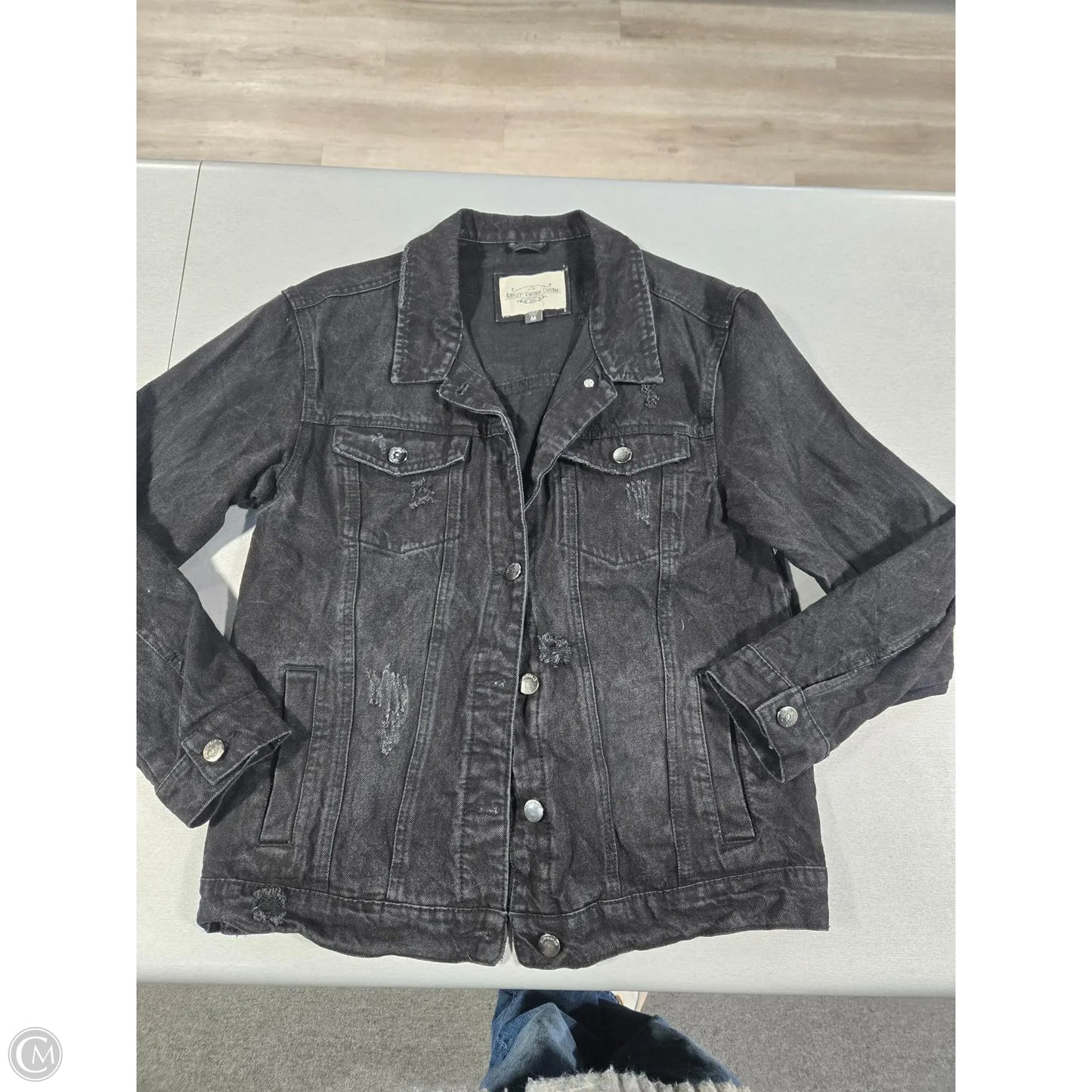 Jacket Denim By Cmc In Black, Size: M