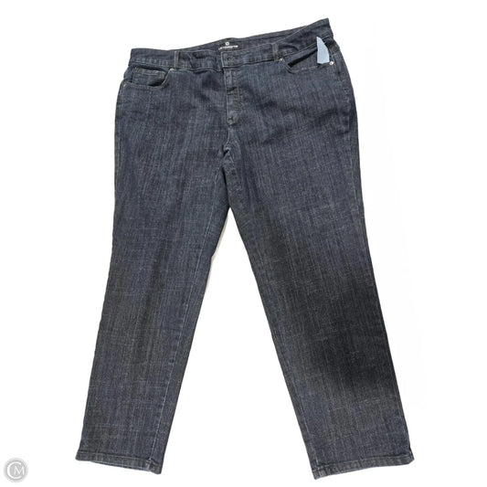 Jeans Straight By Liz Claiborne In Blue Denim, Size: 20