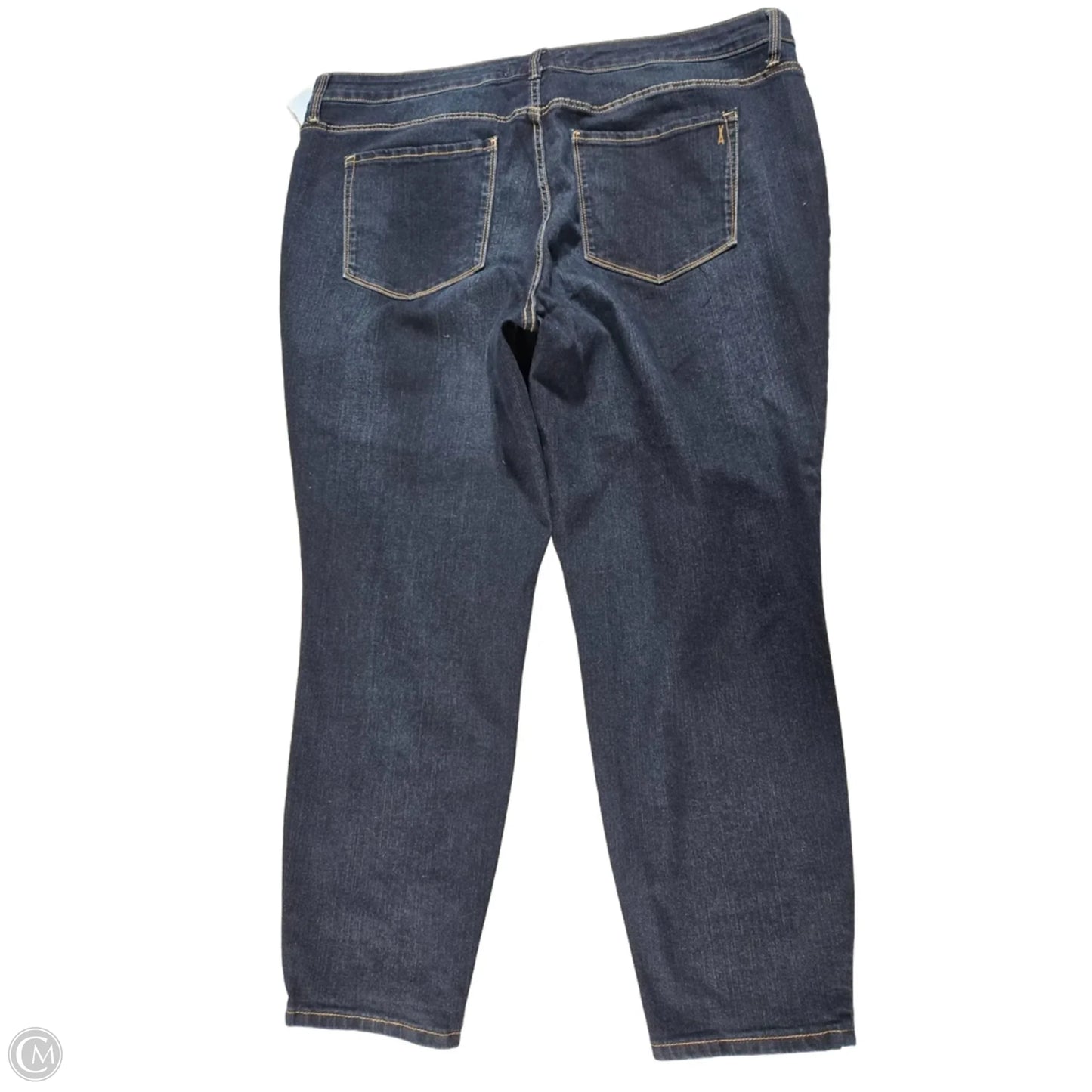 Jeans Skinny By Vintage America In Blue Denim, Size: 22