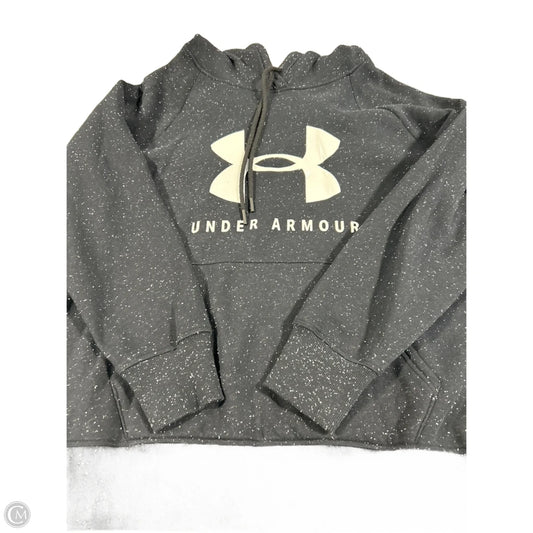 Sweatshirt Hoodie By Under Armour In Black & White, Size: 1x