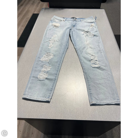 Jeans Straight By Lucky Brand In Blue Denim, Size: 10