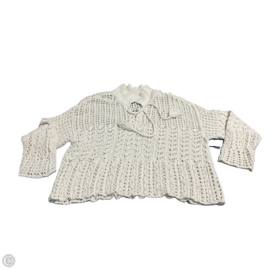 Top Long Sleeve By American Eagle In Cream, Size: L