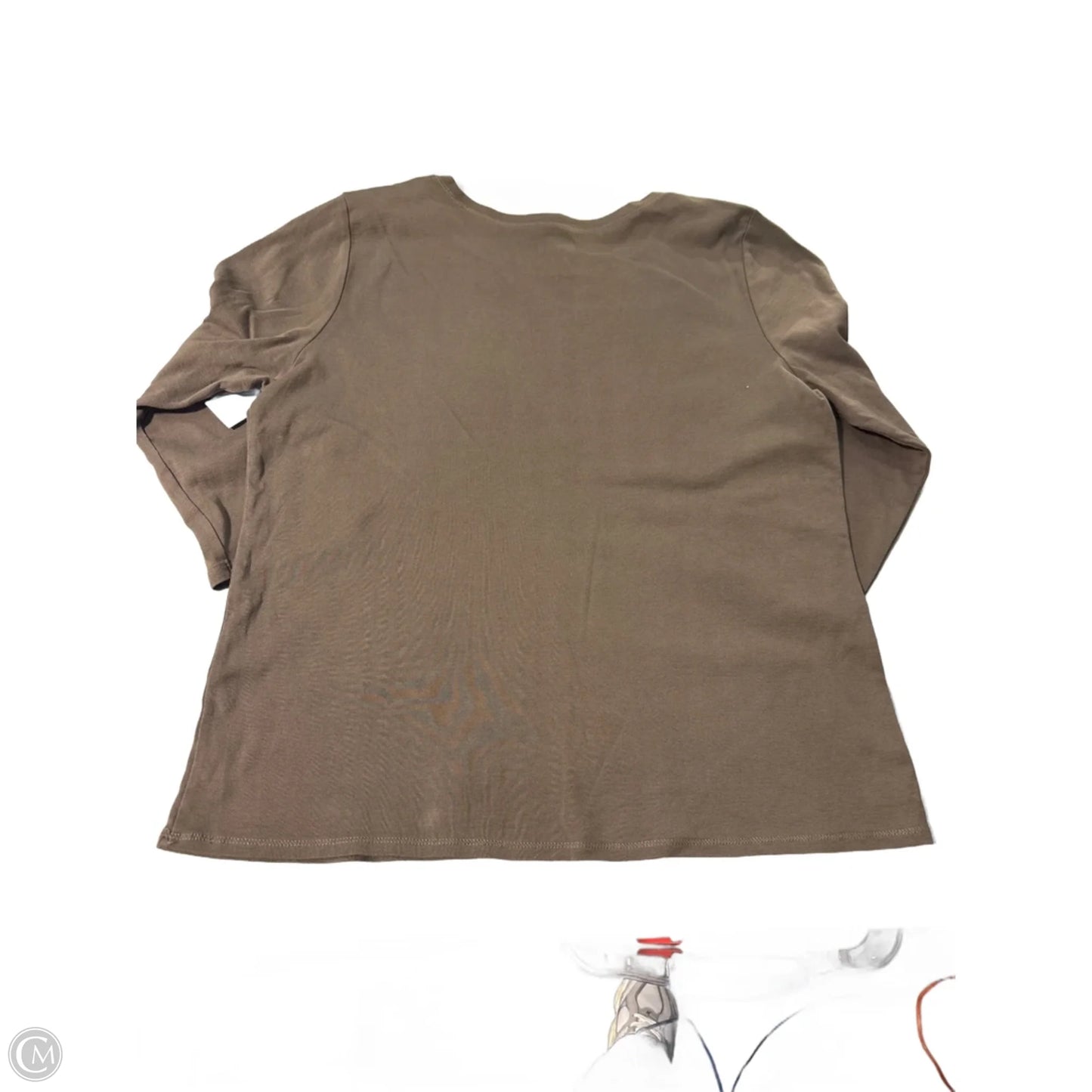 Top Long Sleeve By J. Jill In Brown, Size: Xl
