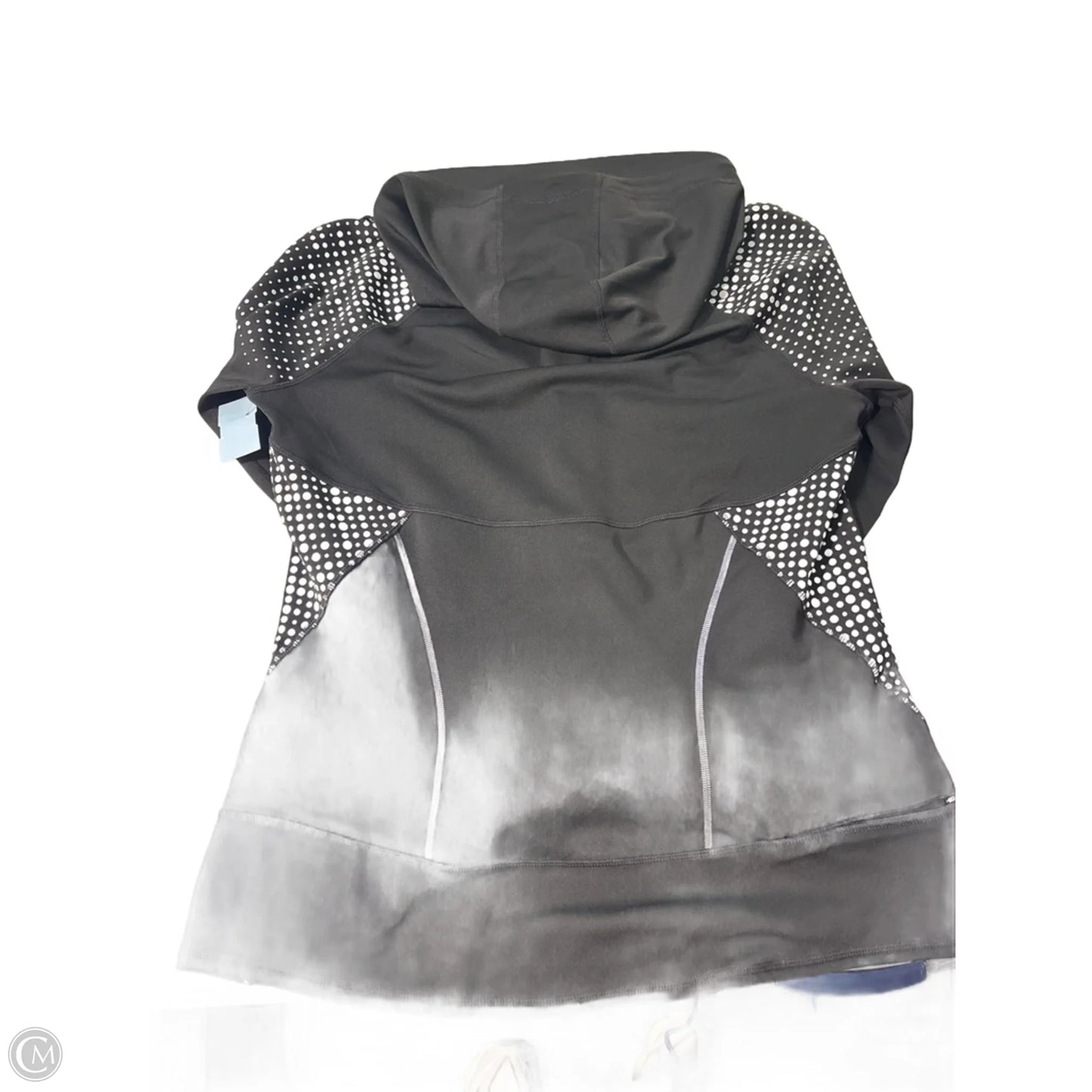 Athletic Top Long Sleeve Collar By Athleta In Black, Size: L