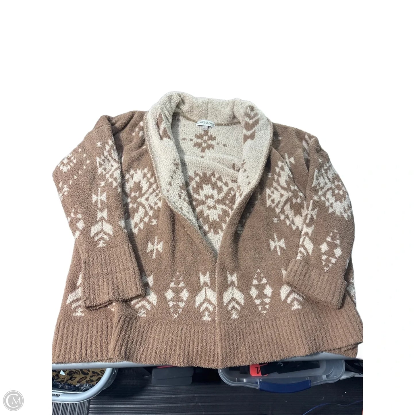 Cardigan By Knox Rose In Animal Print, Size: L