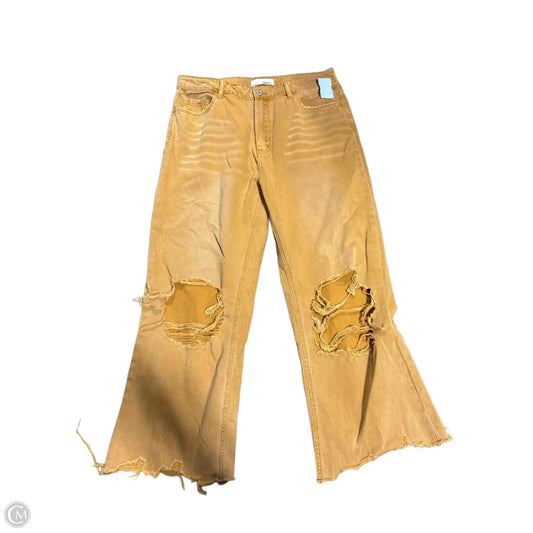 Jeans Wide Leg By Vervet In Yellow, Size: 12
