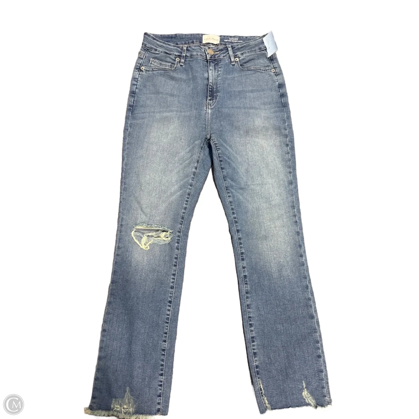 Jeans Straight By Lola River In Blue Denim, Size: 4