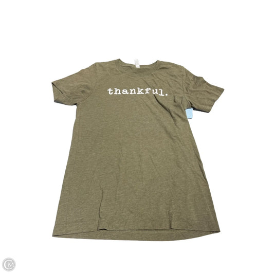 Top Short Sleeve By Canvas In Green, Size: S