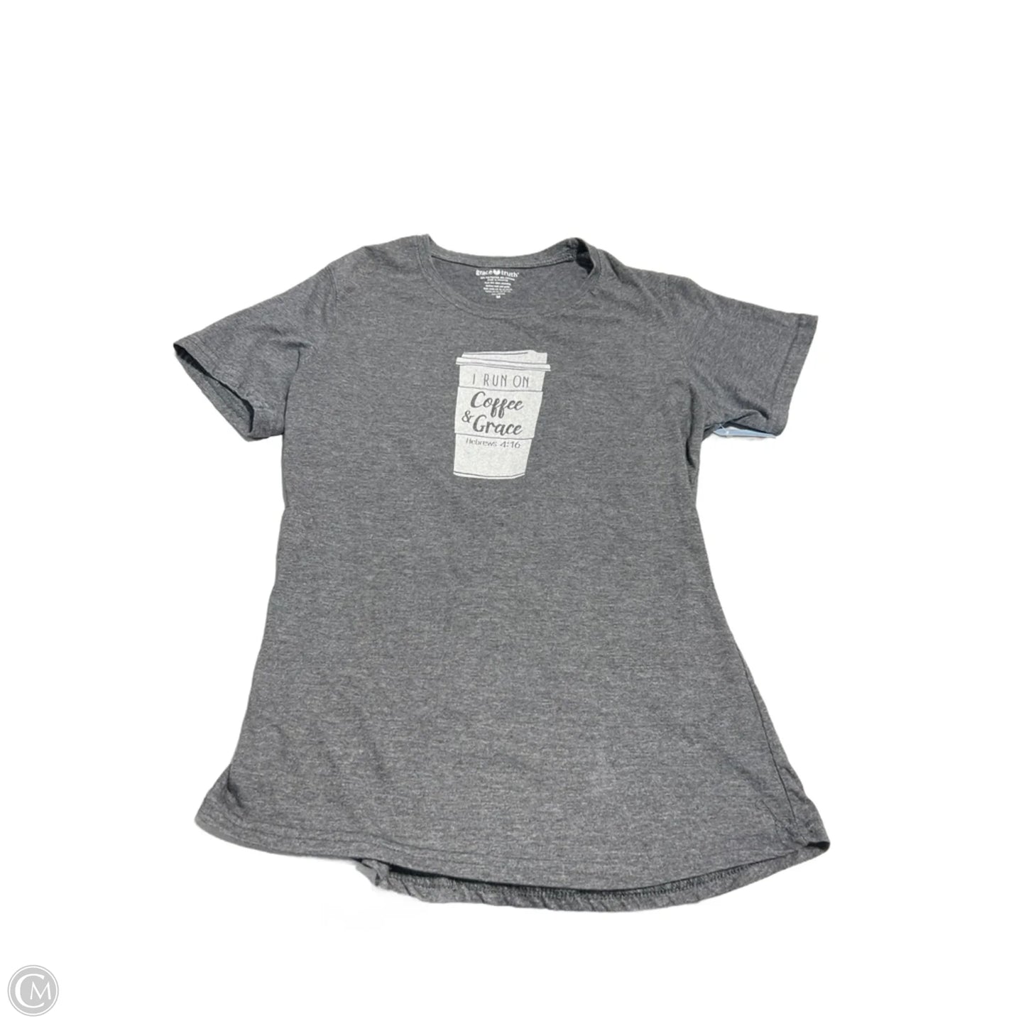 Top Short Sleeve Basic By Cmc In Grey, Size: M