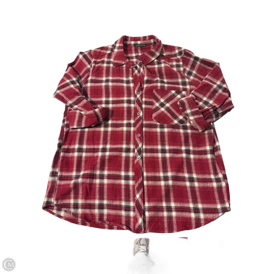 Top Long Sleeve By Staccato In Red, Size: L