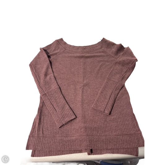 Top Long Sleeve By Wishlist In Brown, Size: L