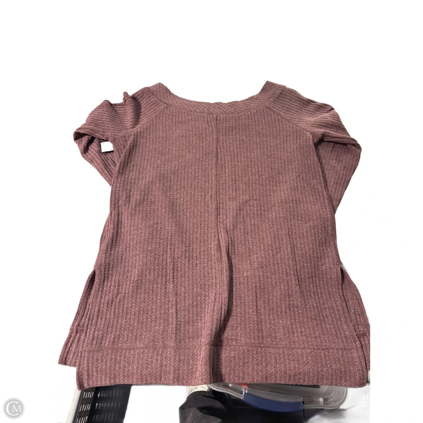 Top Long Sleeve By Wishlist In Brown, Size: L