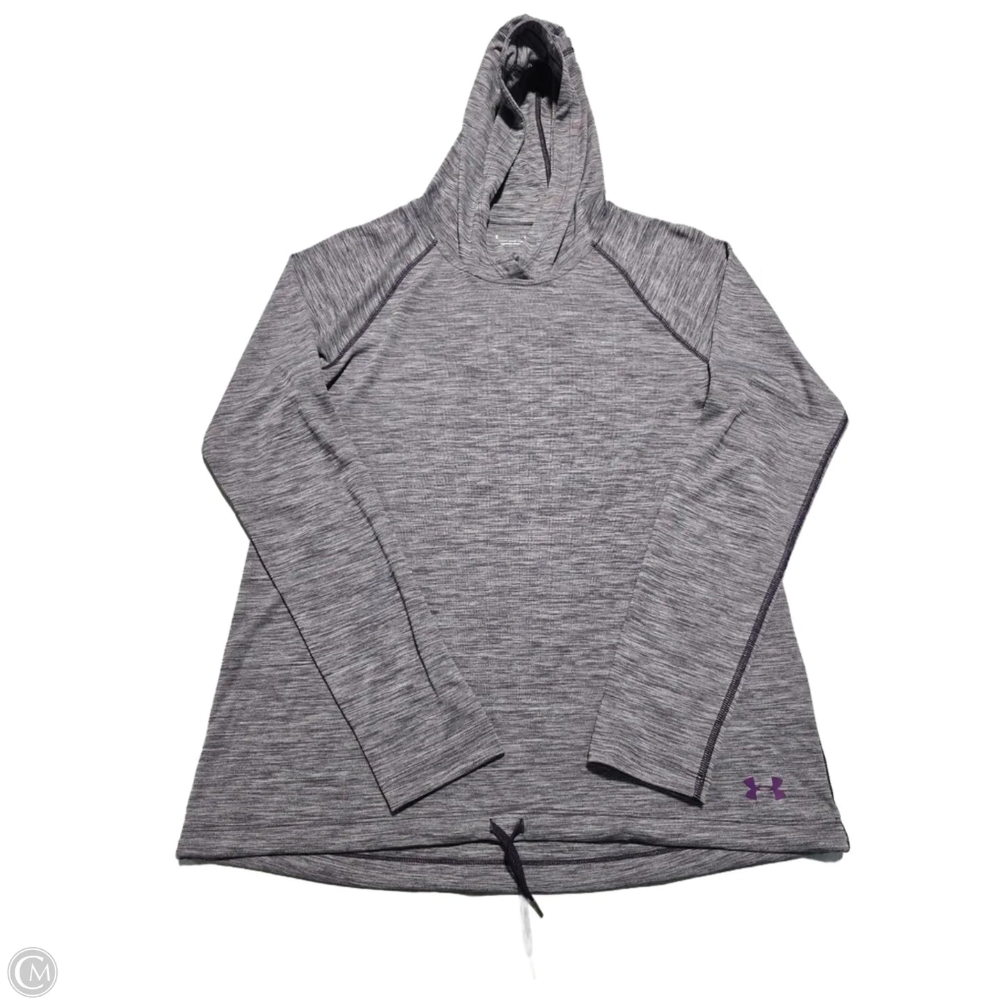 Athletic Top Long Sleeve Hoodie By Under Armour In Purple, Size: M