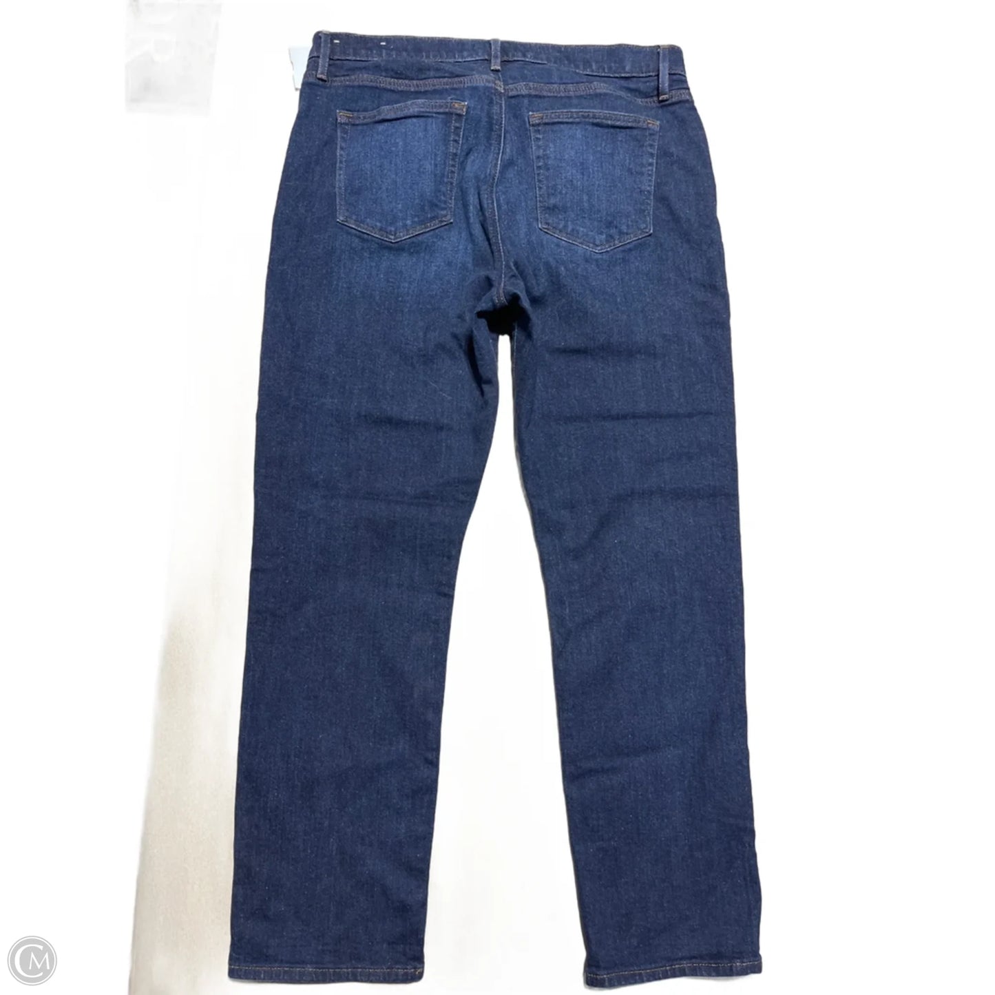 Jeans Straight By Loft In Blue Denim, Size: 14