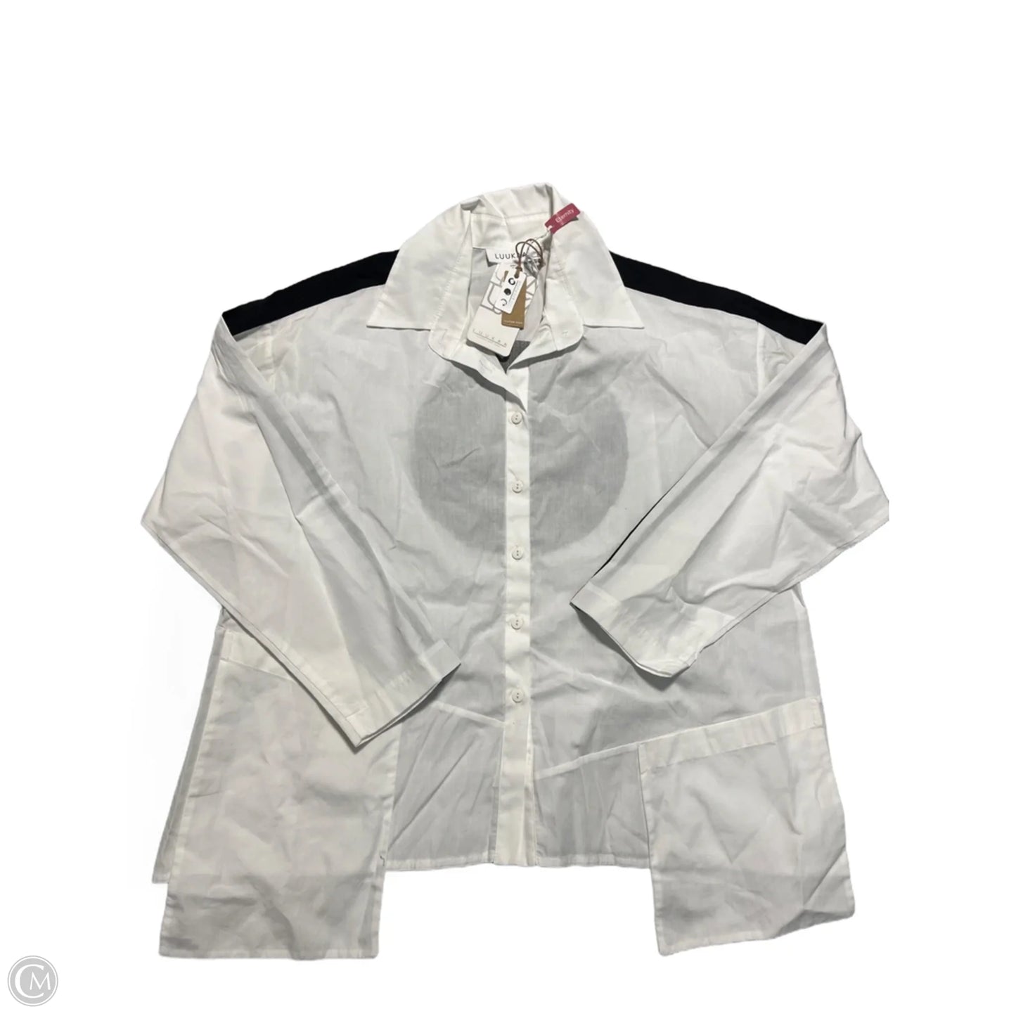 Top Long Sleeve By Cmc In White, Size: S