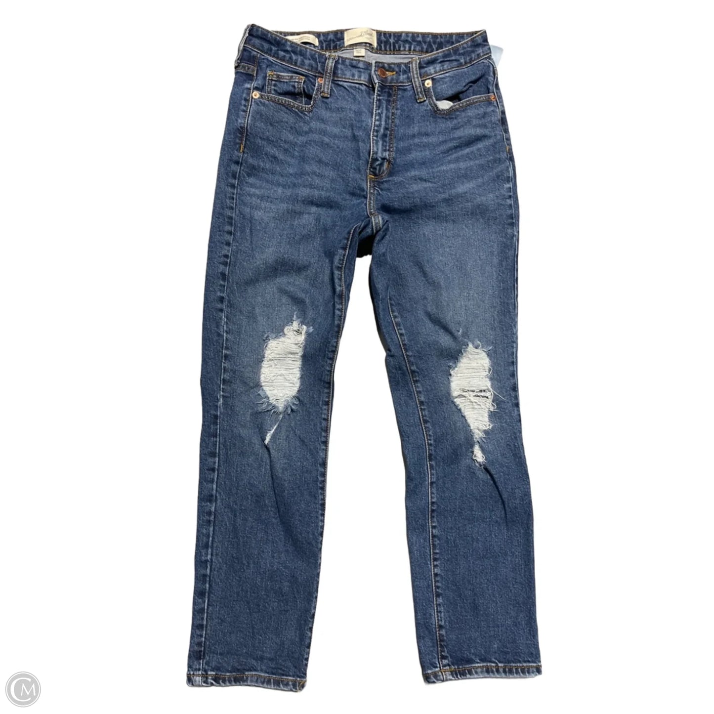 Jeans Straight By Universal Thread In Blue Denim, Size: 8