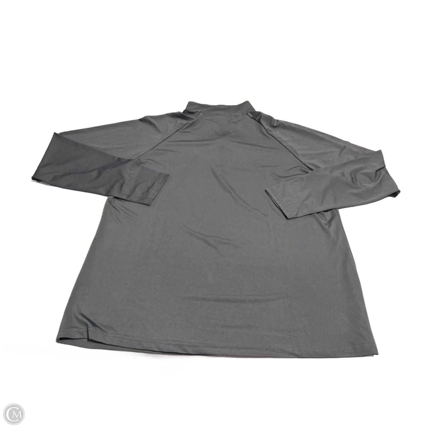 Athletic Top Long Sleeve Collar By Cmc In Grey, Size: Xl