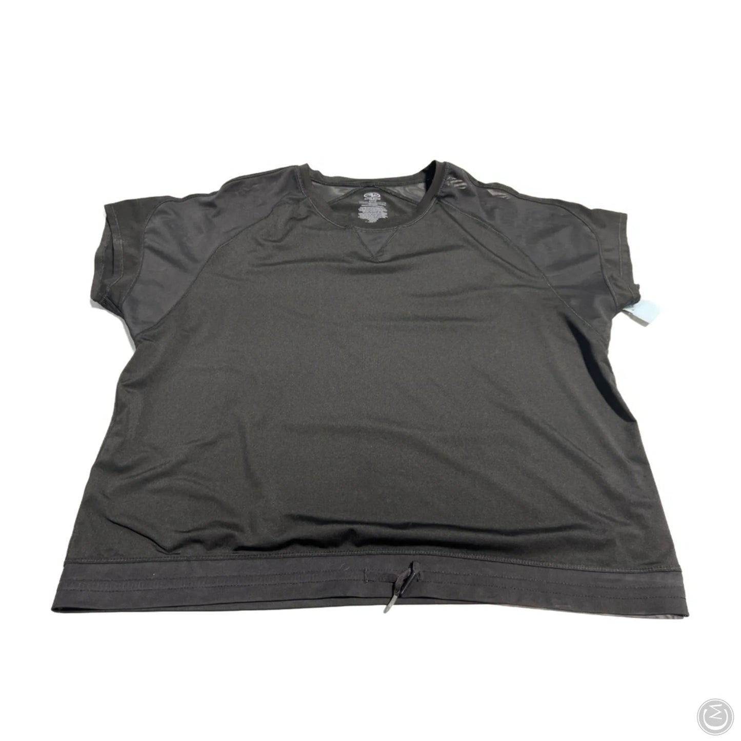Athletic Top Short Sleeve By Athletic Works In Black, Size: M
